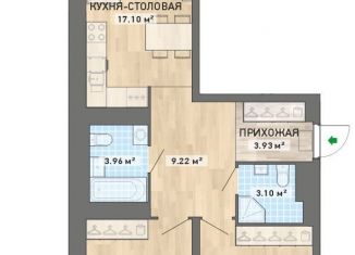 Продам двухкомнатную квартиру, 71.6 м2, Екатеринбург, ЖК Просторы