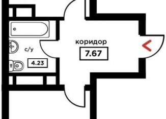 Продажа однокомнатной квартиры, 50.7 м2, Краснодар, Школьная улица, 1, Школьный микрорайон