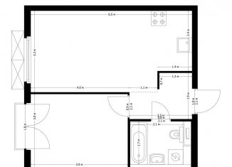 Продаю 1-комнатную квартиру, 39.7 м2, Москва, метро Авиамоторная, жилой комплекс Красноказарменная 15, 1.2