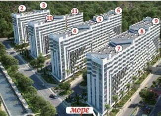 Квартира на продажу студия, 32.6 м2, Сочи, микрорайон Мамайка, Волжская улица, 22