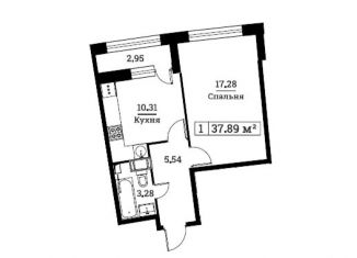 Продам 1-комнатную квартиру, 36.4 м2, Мурино, ЖК Авиатор, проспект Авиаторов Балтики, 25