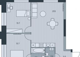 Продажа 3-комнатной квартиры, 66.2 м2, Москва, ЖК Эвер