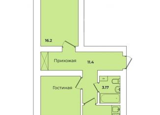 Продажа двухкомнатной квартиры, 60.5 м2, Республика Башкортостан
