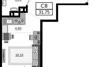 Продается квартира студия, 31.8 м2, Ростов-на-Дону