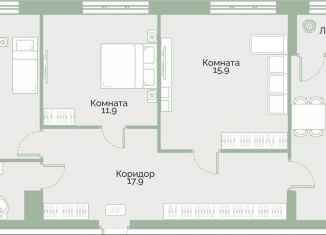 Продам 3-комнатную квартиру, 81.4 м2, Курган