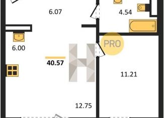 2-ком. квартира на продажу, 42 м2, Челябинск, Советский район