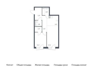 Продажа 1-комнатной квартиры, 49.4 м2, Балашиха, жилой комплекс Квартал Авиаторов, к8