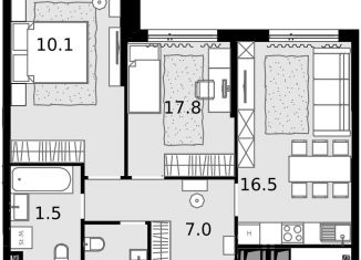 Продается 2-ком. квартира, 57 м2, Москва, Отрадная улица, 4А