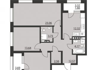 Продается 3-ком. квартира, 88.4 м2, Воронежская область, улица Ворошилова, 90лит12