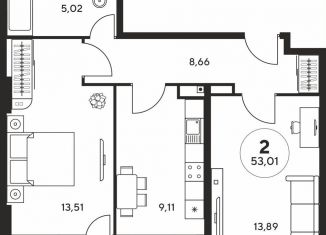 Продается 2-ком. квартира, 53 м2, Ростов-на-Дону