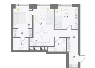 Продается 2-комнатная квартира, 67.4 м2, Москва, Бутырский район, Огородный проезд, 4с1