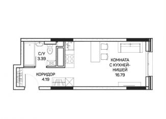 Продается квартира студия, 24.5 м2, Москва, улица Корнейчука, 27с7, метро Медведково