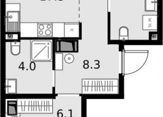 Продается 2-комнатная квартира, 70.7 м2, Москва, Отрадная улица, 4А