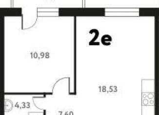 Продам 1-комнатную квартиру, 39.6 м2, Пушкино, Школьная улица, 28к2