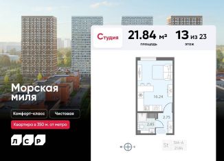 Продается квартира студия, 21.8 м2, Санкт-Петербург, метро Проспект Ветеранов