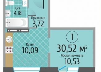 Продается 1-ком. квартира, 30.5 м2, Новосибирск, ЖК Тихвинский Квартал