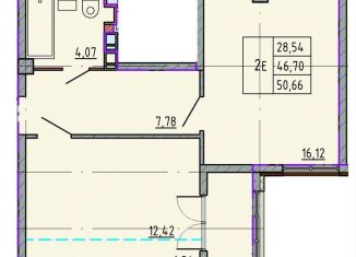 Продажа 1-ком. квартиры, 50.6 м2, Ростовская область, улица Калинина, 10