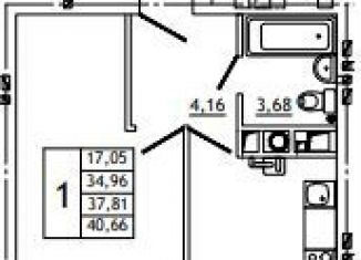 Продается однокомнатная квартира, 40.7 м2, деревня Алтуховка