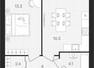 Продажа 1-комнатной квартиры, 40.3 м2, посёлок Мичуринский, Выставочная улица