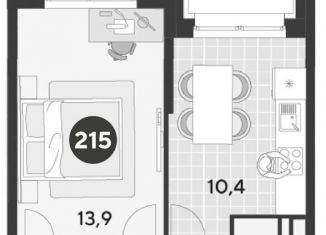 Продам однокомнатную квартиру, 34.5 м2, Омск, Ленинский округ