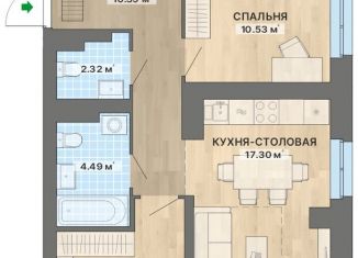 Продам 2-ком. квартиру, 60.3 м2, Екатеринбург, метро Чкаловская