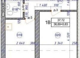 Продается однокомнатная квартира, 37.7 м2, Хакасия, улица Генерала Тихонова, 37В