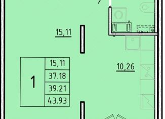 Продажа 1-комнатной квартиры, 37.2 м2, Санкт-Петербург