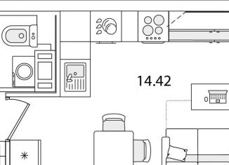 Квартира на продажу студия, 20.9 м2, Санкт-Петербург, улица Тамбасова, 5Н, муниципальный округ Сосновая Поляна