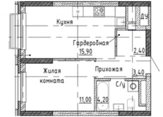 Продам 1-ком. квартиру, 36.9 м2, Екатеринбург, метро Ботаническая, Московская улица, 249/2