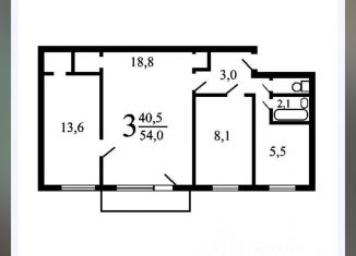 Продаю 3-комнатную квартиру, 54 м2, Москва, улица Гарибальди, 23к1