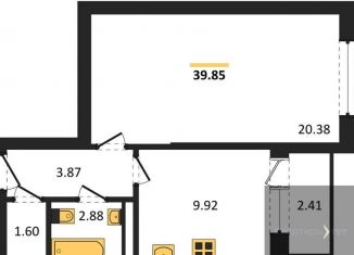 Продается 1-ком. квартира, 39.8 м2, Воронеж, Покровская улица, 19, Коминтерновский район