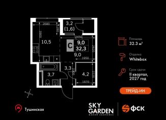 Продается квартира студия, 32.3 м2, Москва, Строительный проезд, 9с9