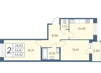 Продаю 2-ком. квартиру, 54.6 м2, Санкт-Петербург, метро Выборгская, Большой Сампсониевский проспект, 70к5