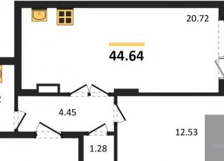 1-ком. квартира на продажу, 44.6 м2, Воронеж, Коминтерновский район, Покровская улица, 19