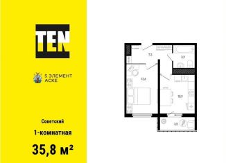 1-ком. квартира на продажу, 35.8 м2, Ростов-на-Дону