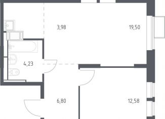 Продаю однокомнатную квартиру, 47.1 м2, деревня Путилково, ЖК Большое Путилково