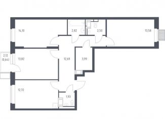 Продаю 3-ком. квартиру, 78.8 м2, Московская область