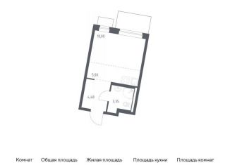 Продается квартира студия, 22.8 м2, Москва, деревня Большое Свинорье, 6