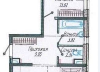 2-комнатная квартира на продажу, 52.5 м2, Краснодар, ЖК Облака, улица имени Генерала Корнилова