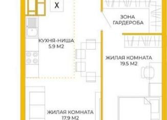 Продажа двухкомнатной квартиры, 53 м2, Пенза, Побочинская улица, с13