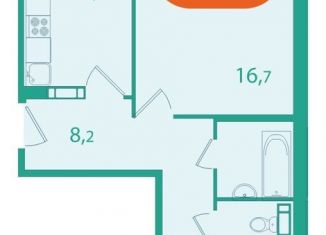 Продается двухкомнатная квартира, 55.8 м2, Томская область