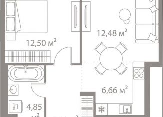 Продаю 1-ком. квартиру, 42.6 м2, Москва, метро Чертановская