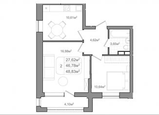 Продам 2-комнатную квартиру, 48.8 м2, Волгоград, улица Чебышева, 38/1