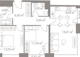 Продам 2-ком. квартиру, 62.5 м2, Москва, район Москворечье-Сабурово