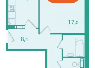 Продам 2-ком. квартиру, 56.9 м2, поселок Зональная Станция