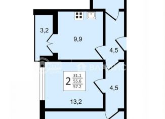 Продается 1-комнатная квартира, 35.9 м2, Воронежская область, бульвар 70 лет Победы, 5