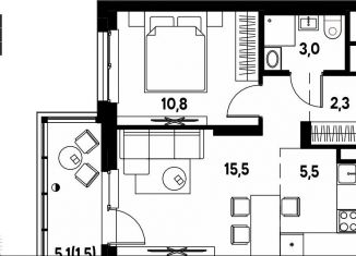 Продажа 2-комнатной квартиры, 38.6 м2, деревня Кондратово, улица Улановой, 7