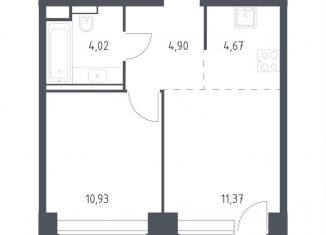 Продаю 1-ком. квартиру, 36.9 м2, Москва, ЗАО, жилой комплекс Нова, к3