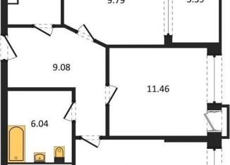 Продажа 2-ком. квартиры, 55.6 м2, Воронеж, Железнодорожный район, набережная Чуева, 7