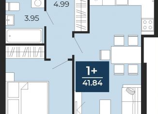 Продаю 1-ком. квартиру, 41.8 м2, Тюмень